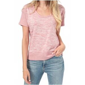 Rag & Bone Ramona Short Sleeve Top  in Dusty Rose Size Medium